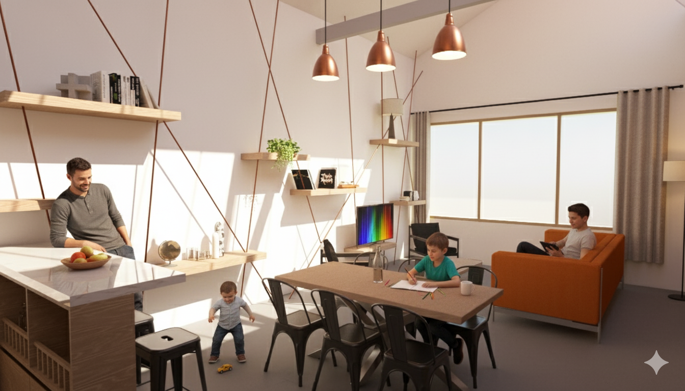 Rendu 3D — logement 110m²